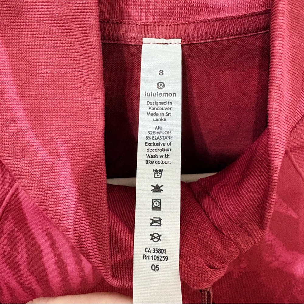 Lululemon | Ebb to Street Define Jacket *Wash | Sz 8 | Stone Wash Chianti | EUC - Picture 3 of 8